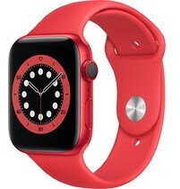 Apple Watch S6 LTE 44mm vỏ nhôm dây cao su Đỏ