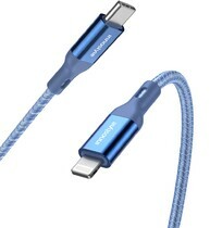 Cáp sạc Innostyle PowerFlex USB-C To Lightning 1.5m ICL150AL Xanh dương