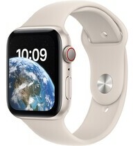 Apple Watch SE LTE 44mm viền nhôm dây silicone Starlight MNPT3VN/A