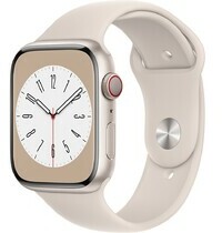 Apple Watch S8 LTE 45mm viền nhôm dây silicone Starlight MNK73VN/A