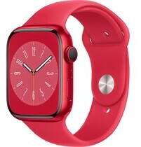 Apple Watch S8 LTE 45mm viền nhôm dây silicone Đỏ MNKA3VN/A