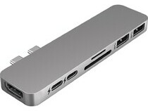 Cổng chuyển HyperDrive GN28BGR 7 in 2 Xám