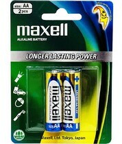 Pin Alkaline AA vỉ 2 viên Maxell LR6(GD)2B
