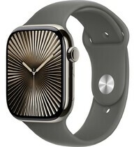 Apple Watch 10 GPS Cellular 46mm Natural Titanium Stone Grey Sport Band S/M