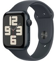 Apple Watch SE GPS 44mm Midnight Aluminium Case with Midnight Sport Band - M/L