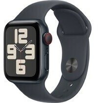 Apple Watch SE GPS Cellular 40mm Midnight Aluminium Case Midnight Sport Band S/M