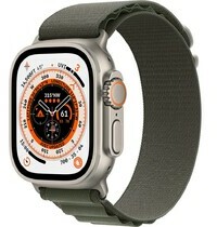 Apple Watch Ultra LTE 49mm viền Titanium dây Green Alpine Loop size M MQFN3VN/A