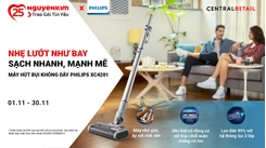 Máy Hút Bụi Không Dây Philips XC4201 - Hút Mạnh Mẽ, Sàn Sạch Nhanh