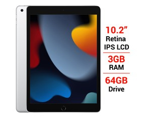 iPad Gen 9 Wifi 64GB 10.2 Inch MK2L3ZA/A Bạc (2021) Chính Hãng