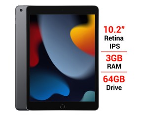 iPad Gen 9 Wifi 64GB 10.2 Inch MK2K3ZA/A Xám (2021) Chính Hãng