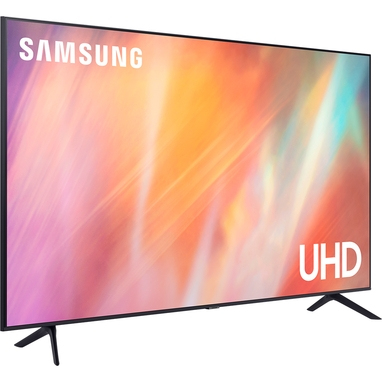 Smart Tivi Samsung Crystal UHD 4K 65 inch UA65AU7000KXXV mặt nghiêng trái
