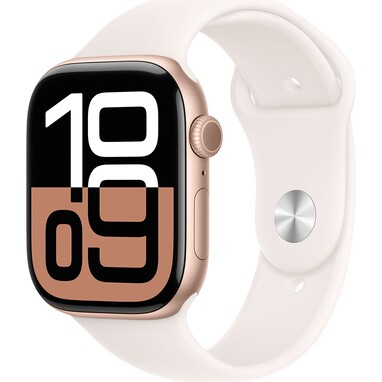 Apple Watch 10 GPS Cellular 42mm Rose Gold Aluminium Light Blush Sport Band  M/L
