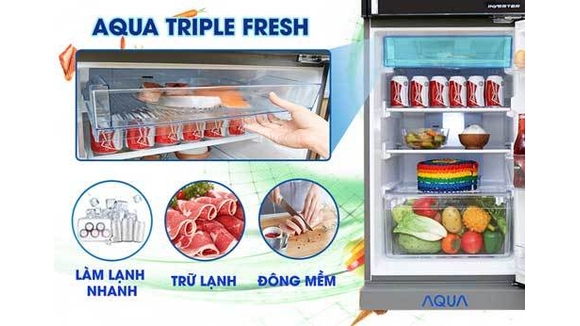 Những chiếc tủ lạnh Aqua cấp đông mềm