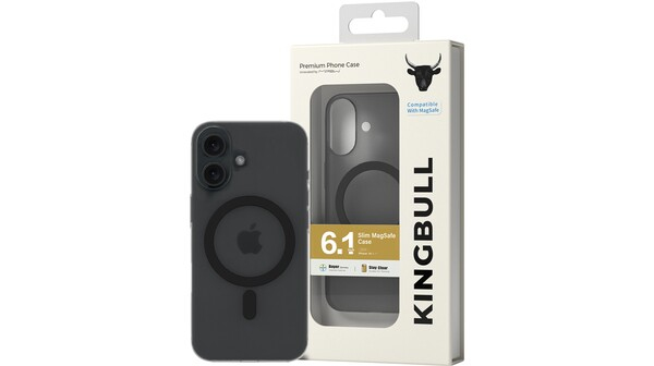 Ốp lưng Mipow Premium Slim Case cho iPhone 16 Black Matt Black Magsafe