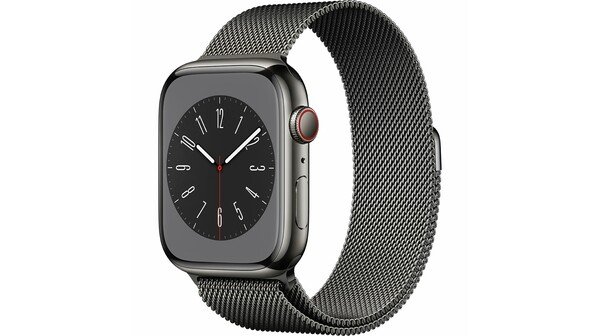 Apple Watch S8 LTE 45mm viền thép dây thép màu Đen Graphite MNKX3VN/A