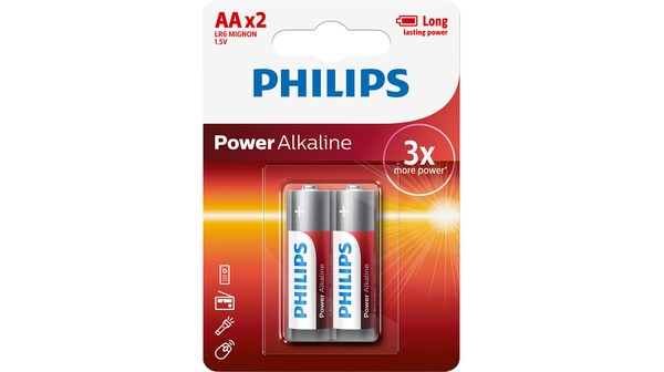 Pin AA 2 viên Alkaline Philips LR6P2B/97