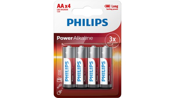 Pin AA 4 viên Alkaline Philips LR6P4B/97