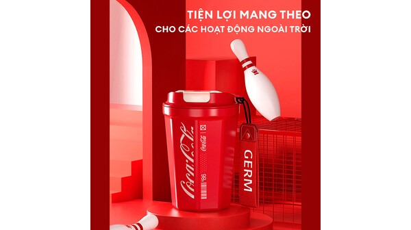 Bình giữ nhiệt Germ 390 ml GPS-2124VP-CCR Đỏ