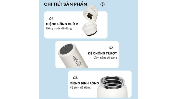 Bình giữ nhiệt Germ 600 ml GE-CK24AW-B96 Đen