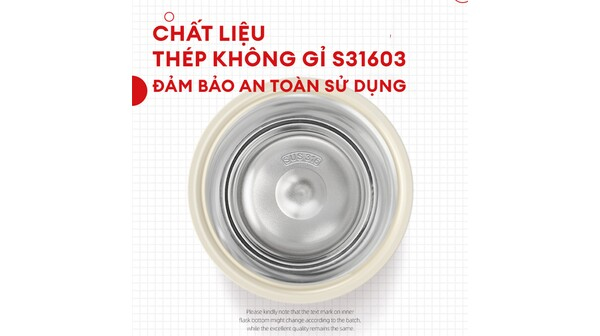 Bình giữ nhiệt Germ 390 ml GPS-2124VP-CCR Đỏ