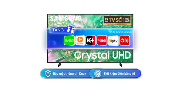 Smart Tivi Samsung 4K 65 inch UA65DU8000KXXV
