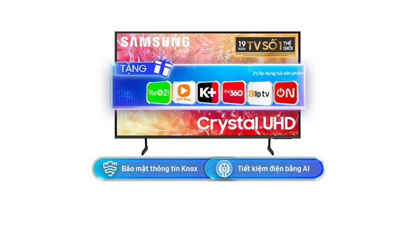 Smart Tivi Samsung 4K 75 inch UA75DU7000KXXV