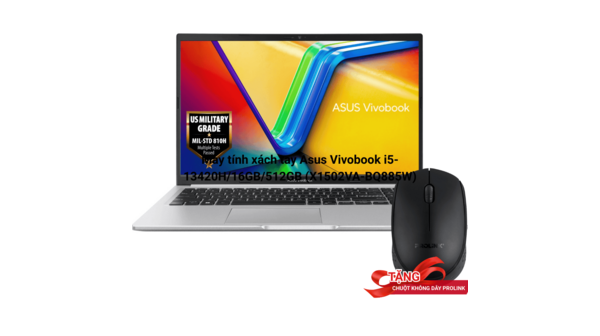 Máy tính xách tay Asus Vivobook i5-13420H/16GB/512GB (X1502VA-BQ885W)