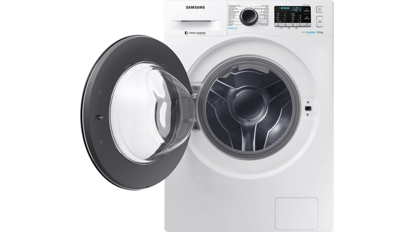 Máy giặt Samsung Inverter 9 kg WW90J54E0BW mặt chính diện mở cửa