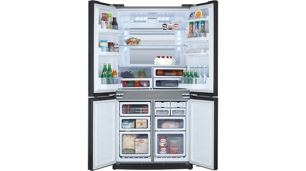 Tủ lạnh Sharp Inverter 556 lít SJ-FX631V-SL tủ mở