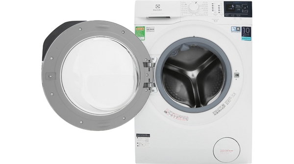 Máy giặt Electrolux Inverter 9 kg EWF9024BDWB mặt chính diện cửa mở