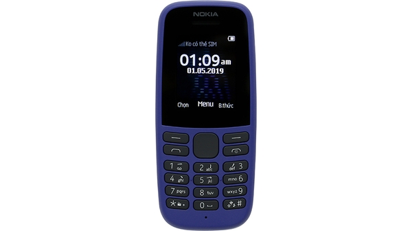 Điện thoại Nokia 105 TA -1203 SSVN Blue mặt chính diện