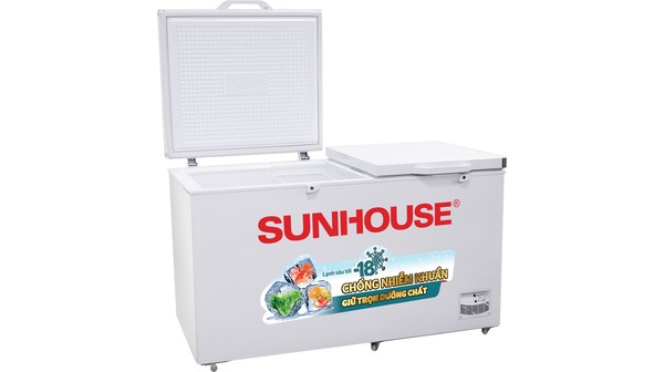 Tủ đông Sunhouse 490 lít SHR-F2572W2 mặt nghiêng trái