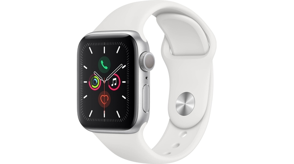 Apple Watch Series-5 GPS 40mm Silver - White Sport Band