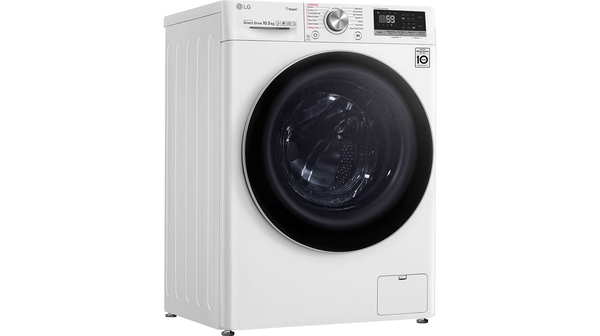Máy giặt LG Inverter 10.5 Kg FV1450S3W mặt nghiêng phải