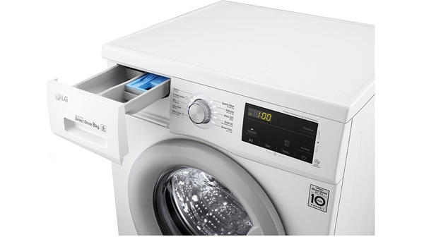 Máy giặt LG Inverter 8 kg FM1208N6W khay đựng bột giặt