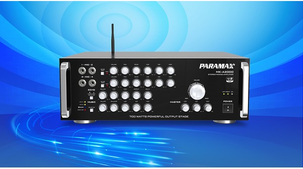 Amply Paramax MK-A2000 nút chỉnh âm