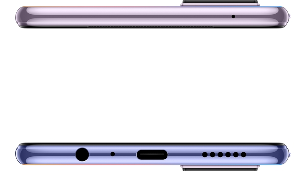 Điện thoại Vivo V20 (8GB/128GB) Xanh hồng mặt cạnh dưới