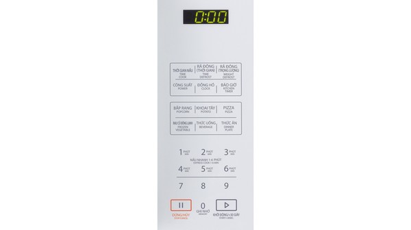 Lò vi sóng Toshiba 23 Lít ER-SS23(W1)VN bảng thông số điều khiển