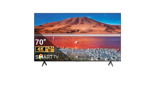 Smart Tivi Samsung 4K 70 inch UA70TU7000KXXV mặt chính diện