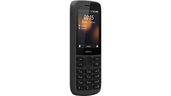 Điện thoại Nokia 215 4G Đen mặt nghiêng phải
