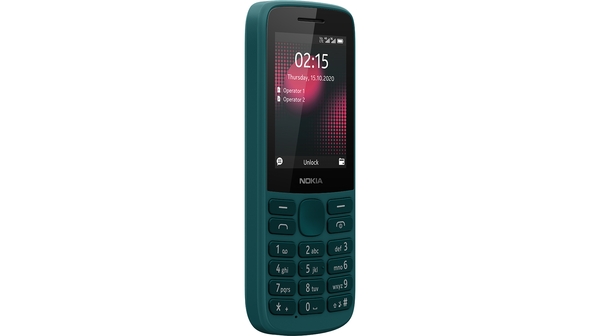 Điện thoại Nokia 215 4G Xanh mặt nghiêng phải