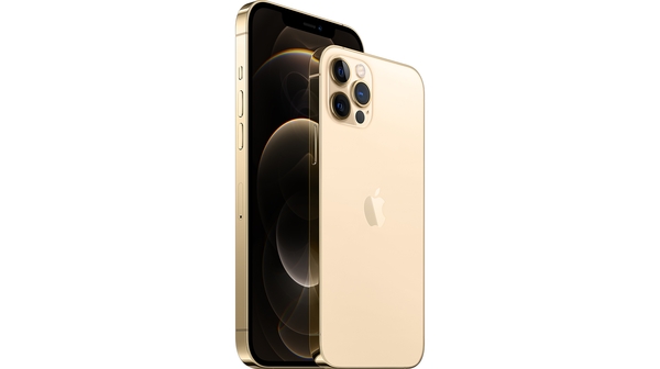 Điện thoại iPhone 12 Pro 128GB Vàng mặt lưng nghiêng trái