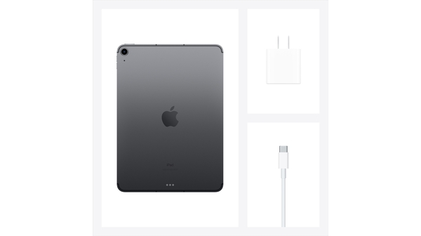 Máy tính bảng iPad Air 10.9 inch Wifi Cell 64GB MYGW2ZA/A Xám 2020 bộ đi kèm