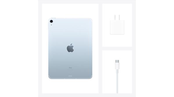 Máy tính bảng iPad Air 10.9" Wifi Cell 64GB MYH02ZA/A Xanh dương 2020 bộ đi kèm