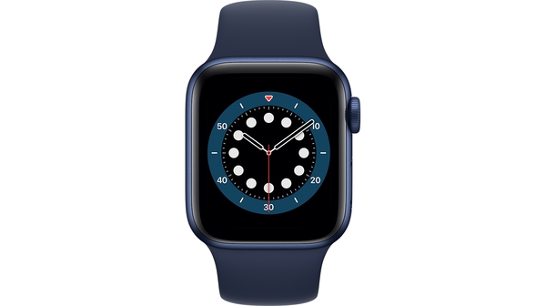 Apple Watch S6 LTE 40mm vỏ nhôm dây cao su Xanh Lam mặt chính diện