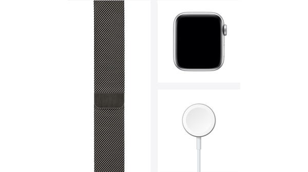 Apple Watch S6 LTE 40mm vỏ thép dây thép Đen bộ sản phẩm