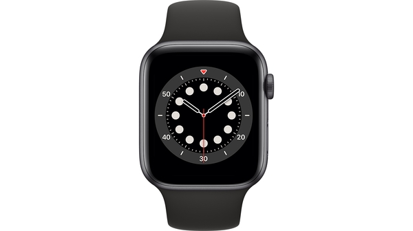 Apple Watch S6 GPS 44mm vỏ nhôm dây cao su Đen