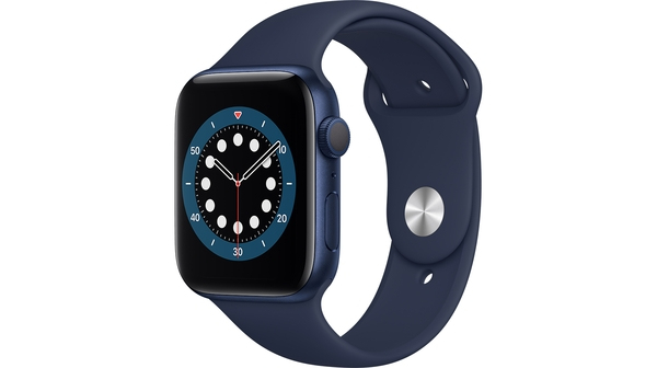 Apple Watch S6 GPS 44mm vỏ nhôm dây cao su Xanh