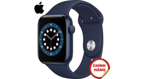 Apple Watch S6 GPS 44mm vỏ nhôm dây cao su Xanh
