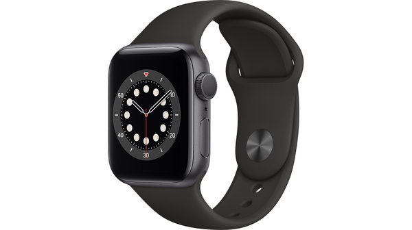 Apple Watch S6 GPS 40mm vỏ nhôm dây cao su Đen